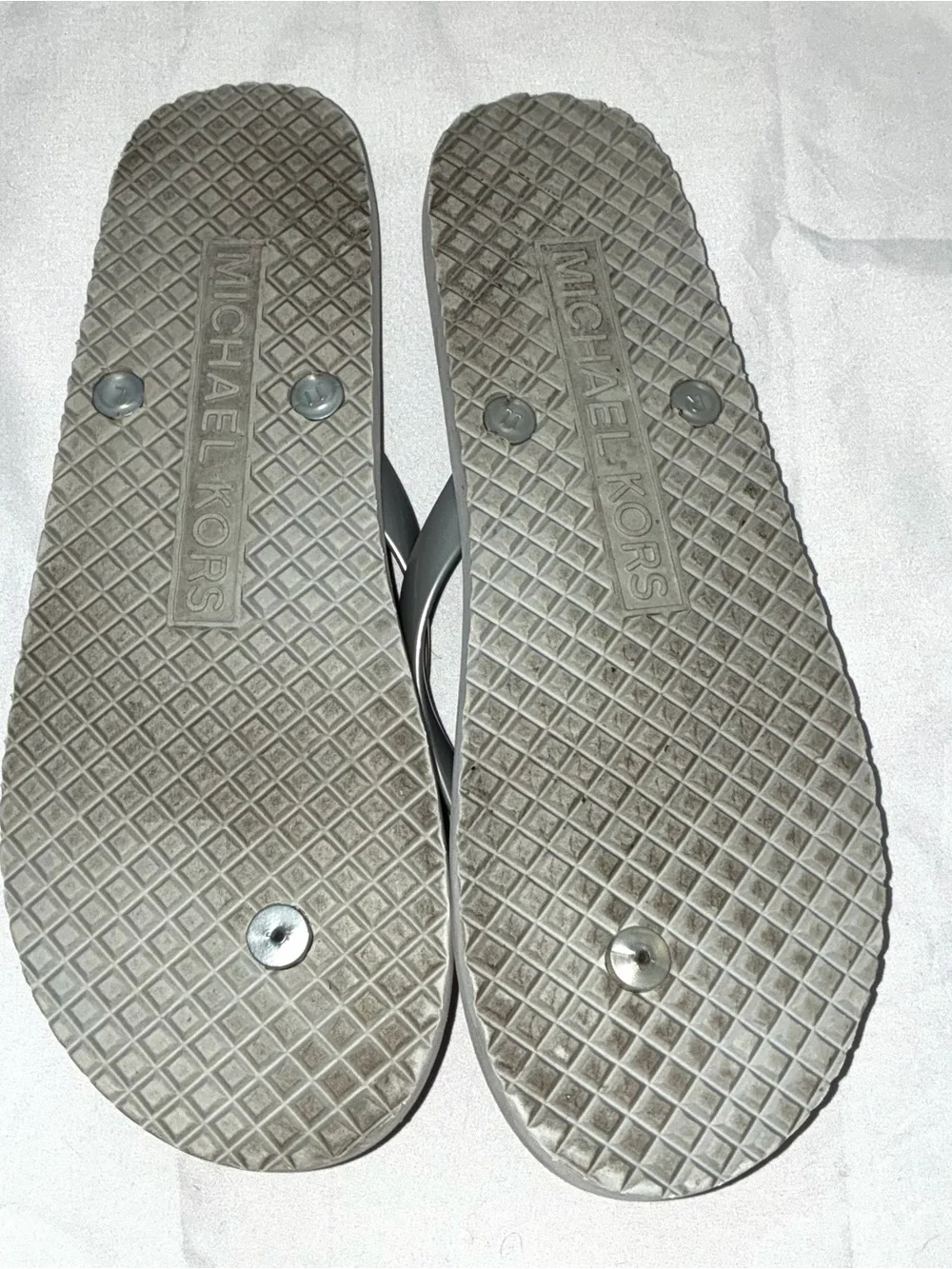 Michael Kors gray sandals